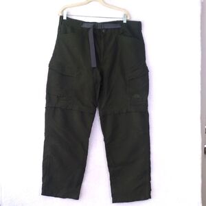 The North Face Men's Forest Green Regular Fit Nylon Snow Ski‎ Winter Pants XL